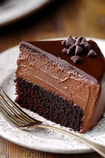 Dark Chocolate Mousse Cake