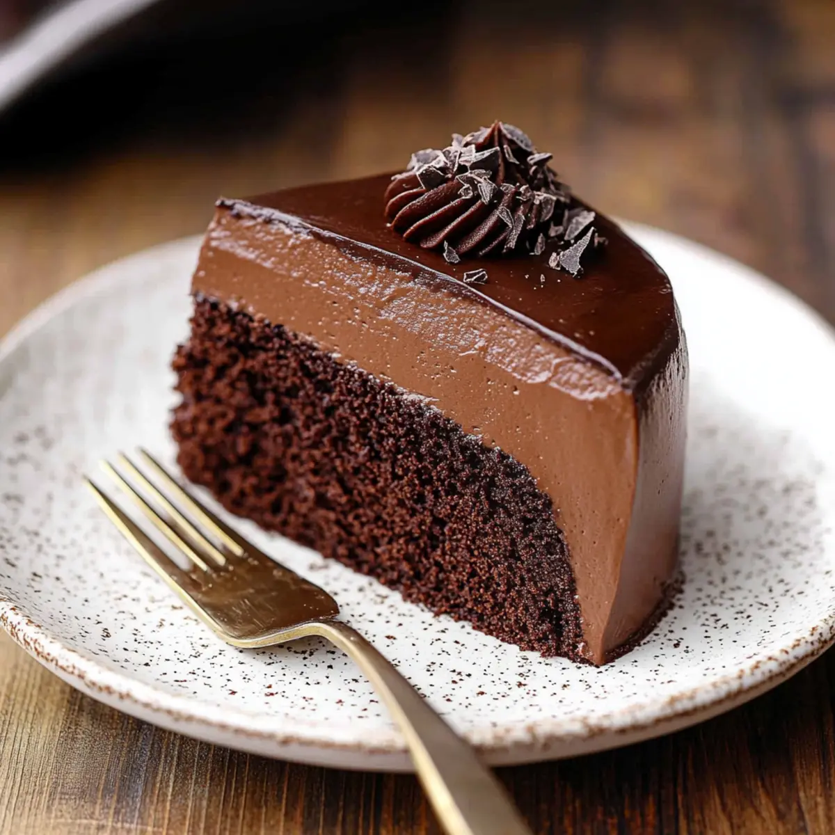 Dark Chocolate Mousse Cake