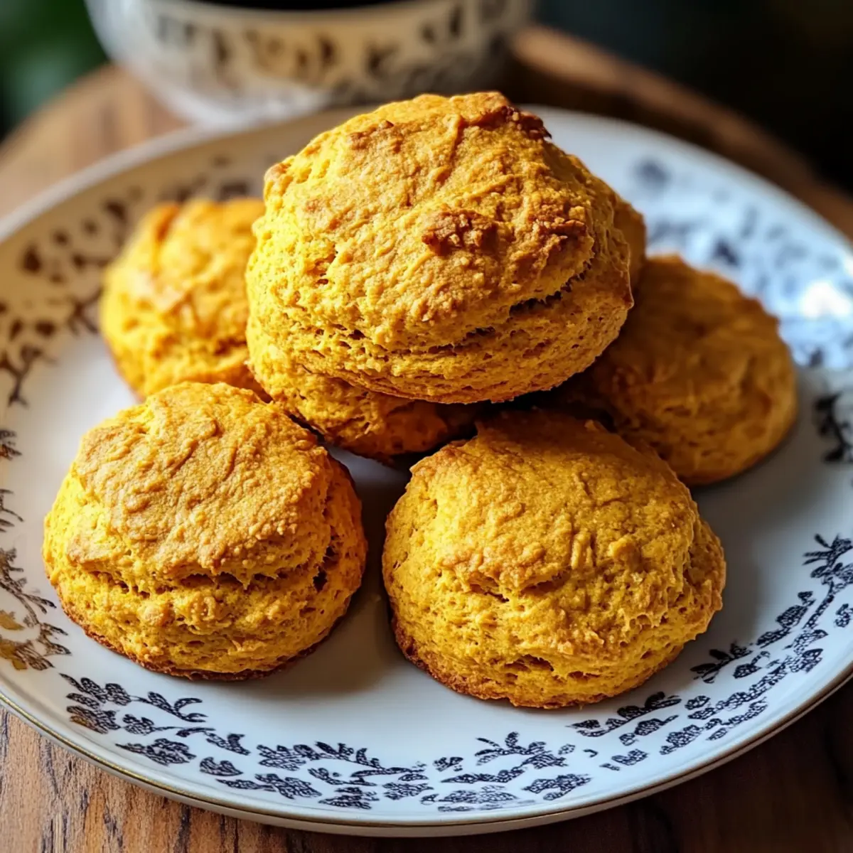 Fluffy Spiced Pumpkin Biscuits