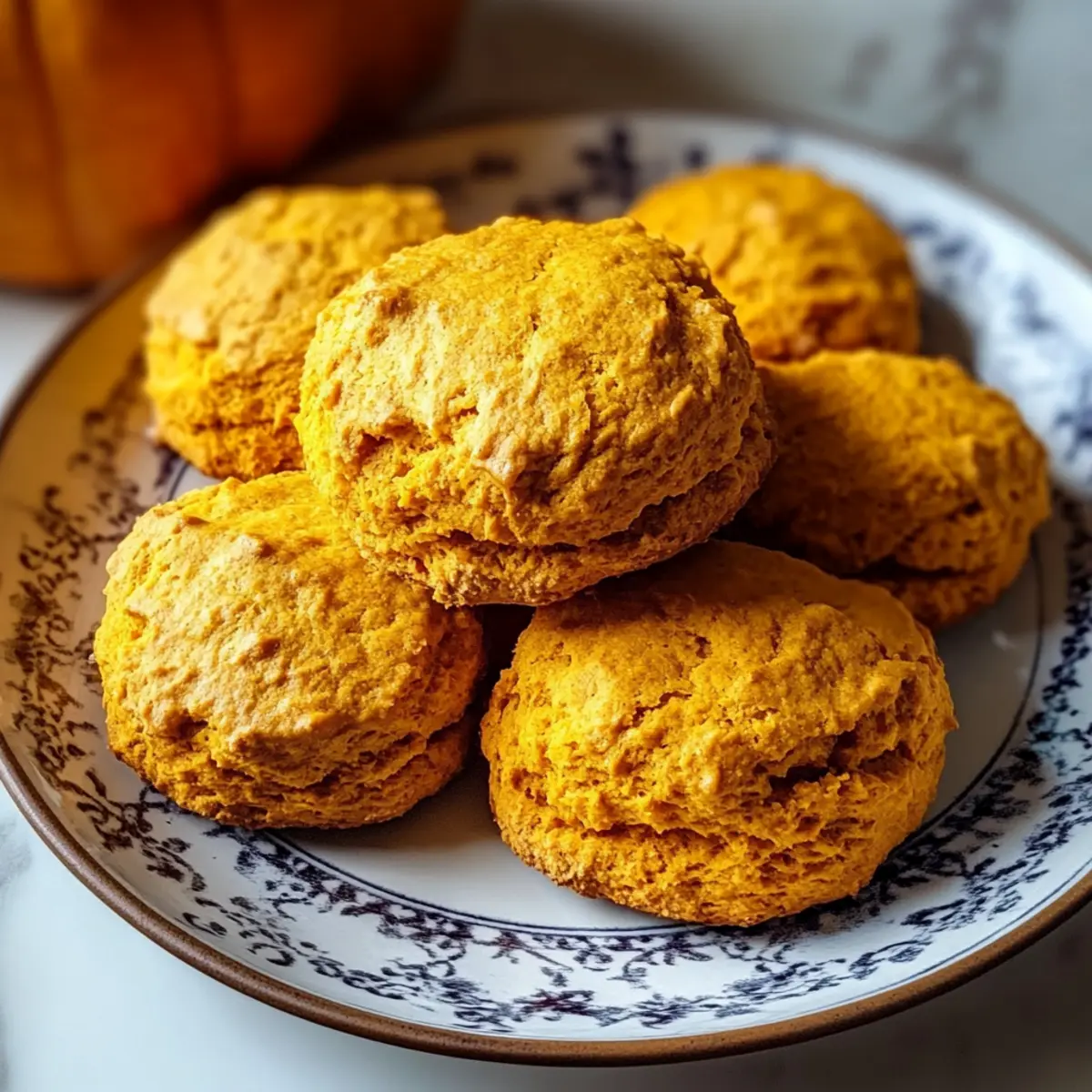 Fluffy Spiced Pumpkin Biscuits
