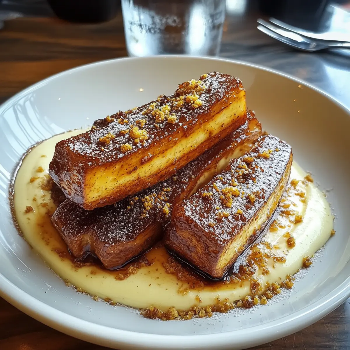 Fried Bananas with Cinnamon Butter Sauce