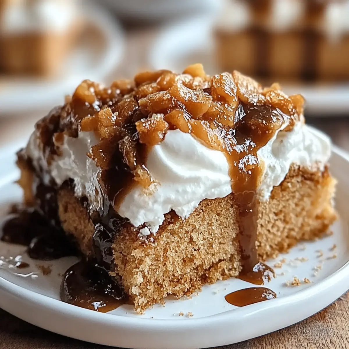Gingerbread Poke Cake