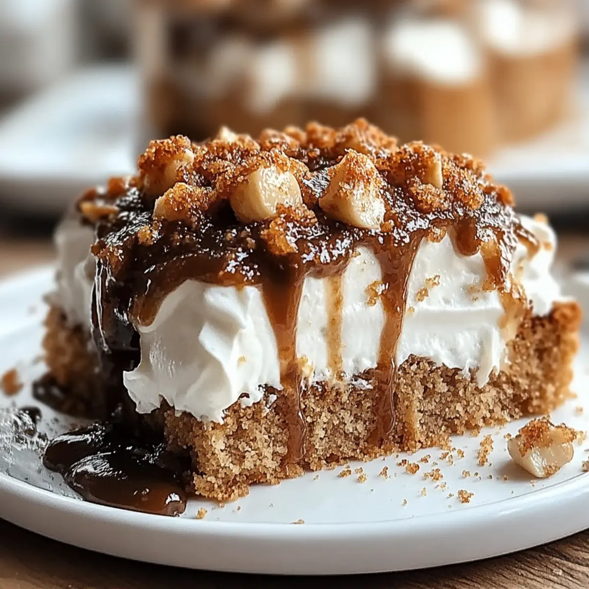 Gingerbread Poke Cake