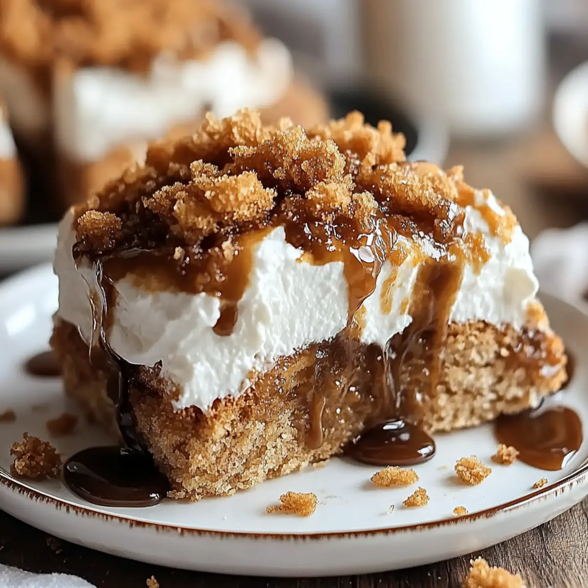 Gingerbread Poke Cake