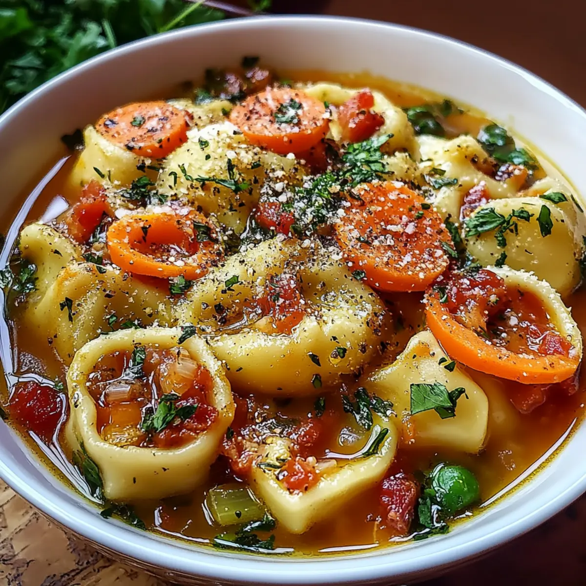 Healthy Tortellini Soup