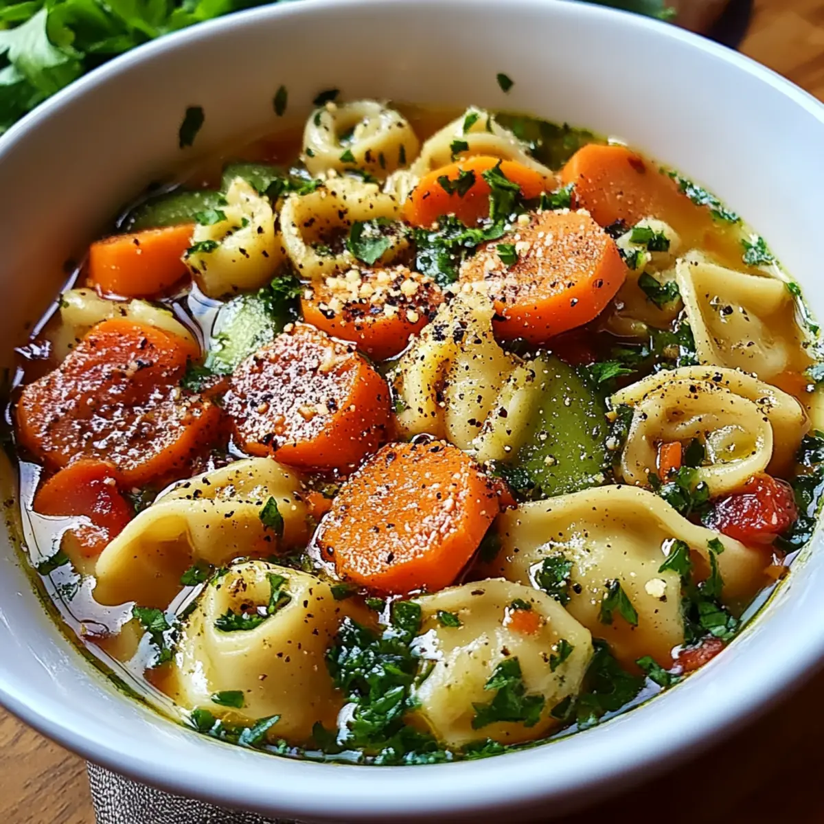 Healthy Tortellini Soup