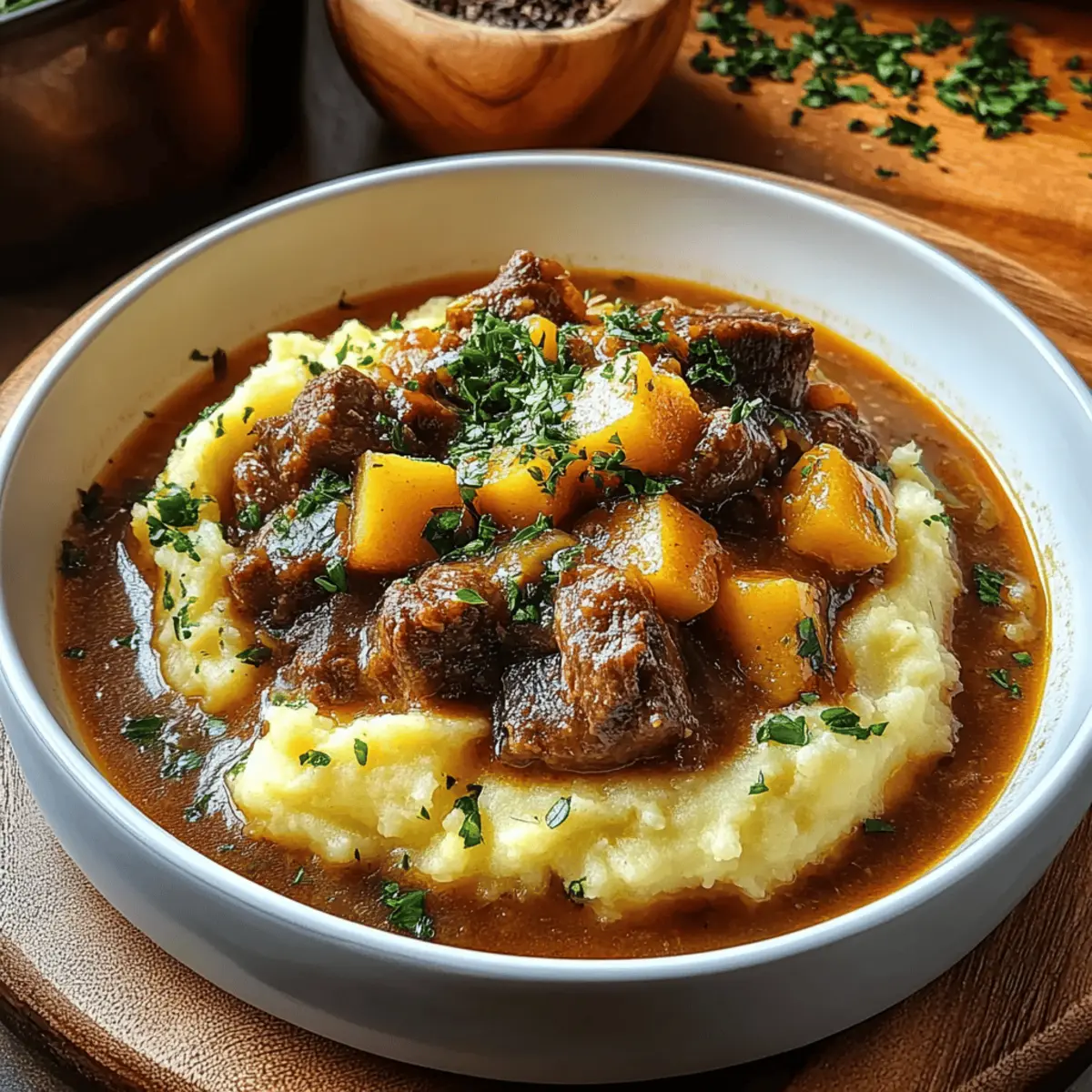 Irish Stew With Mashed Potatoes
