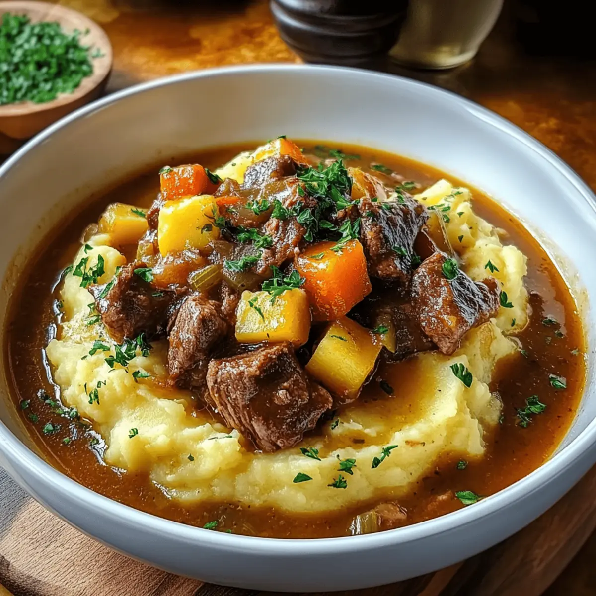 Irish Stew With Mashed Potatoes