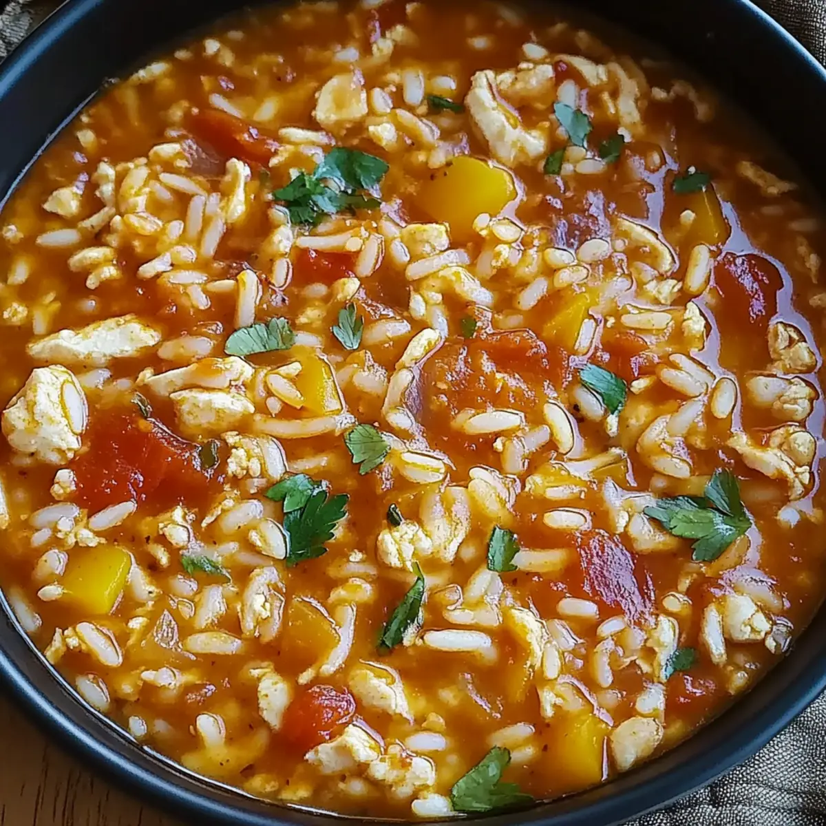 Mexican Chicken Rice Soup