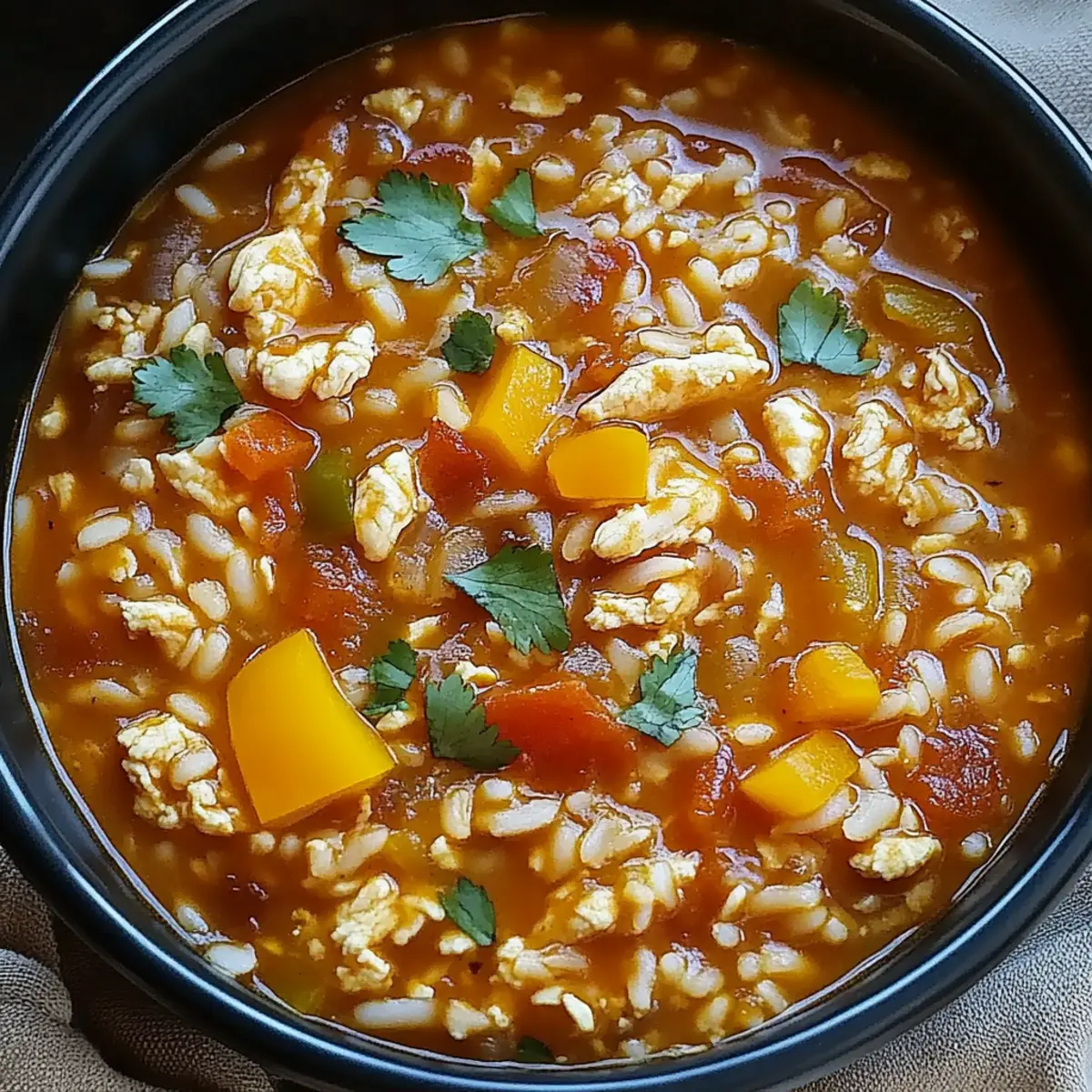 Mexican Chicken Rice Soup