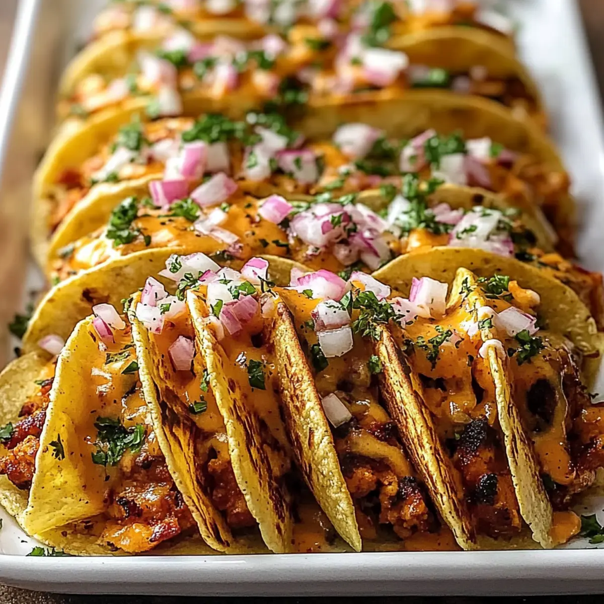 Mini Baked Chicken Tacos