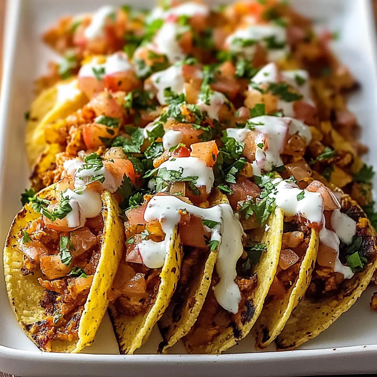 Mini Baked Chicken Tacos