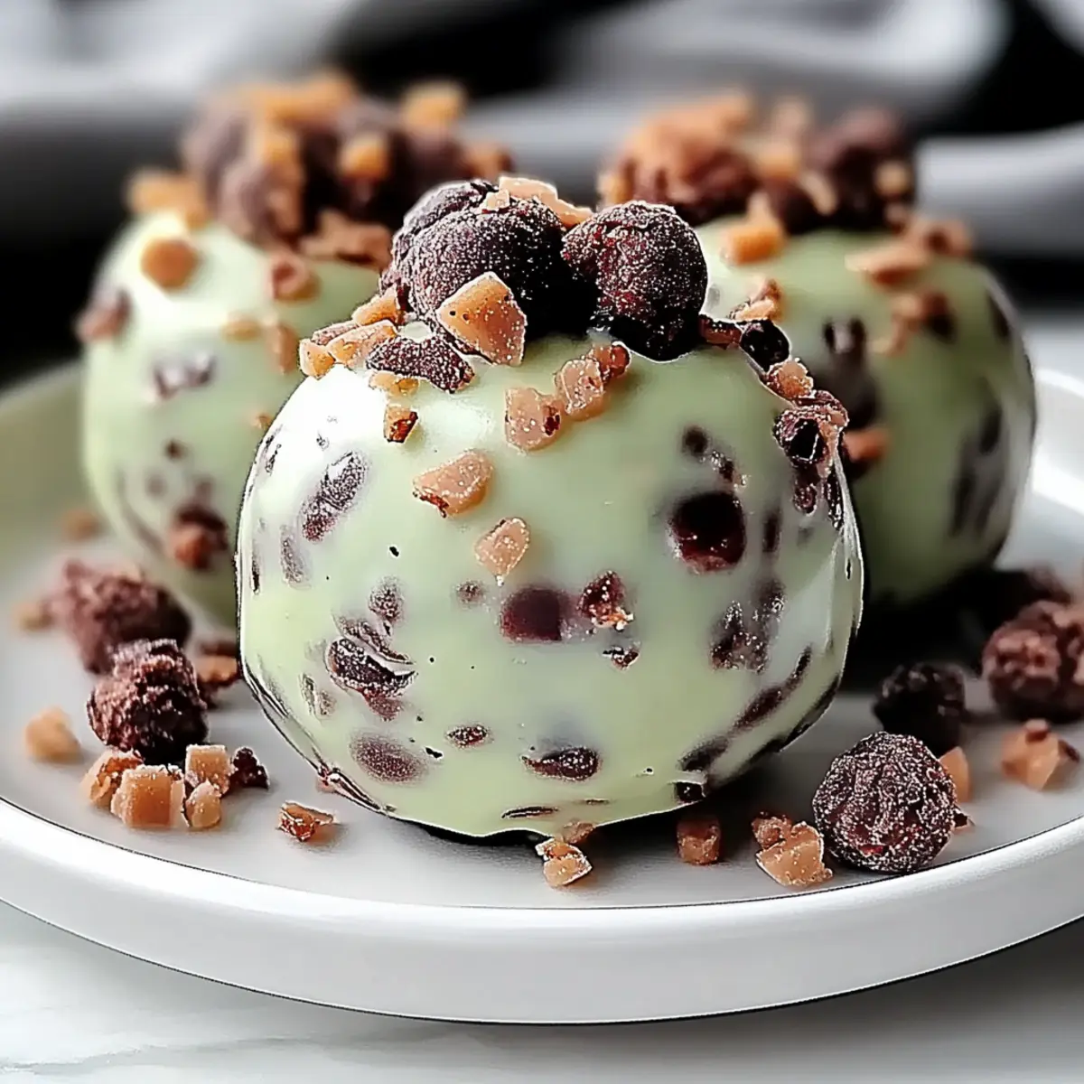 Mint Chocolate Chip Protein Balls