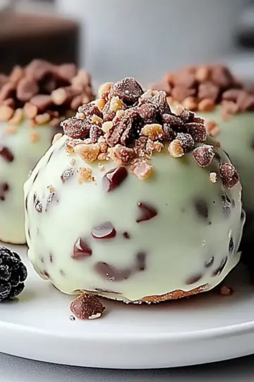 Mint Chocolate Chip Protein Balls