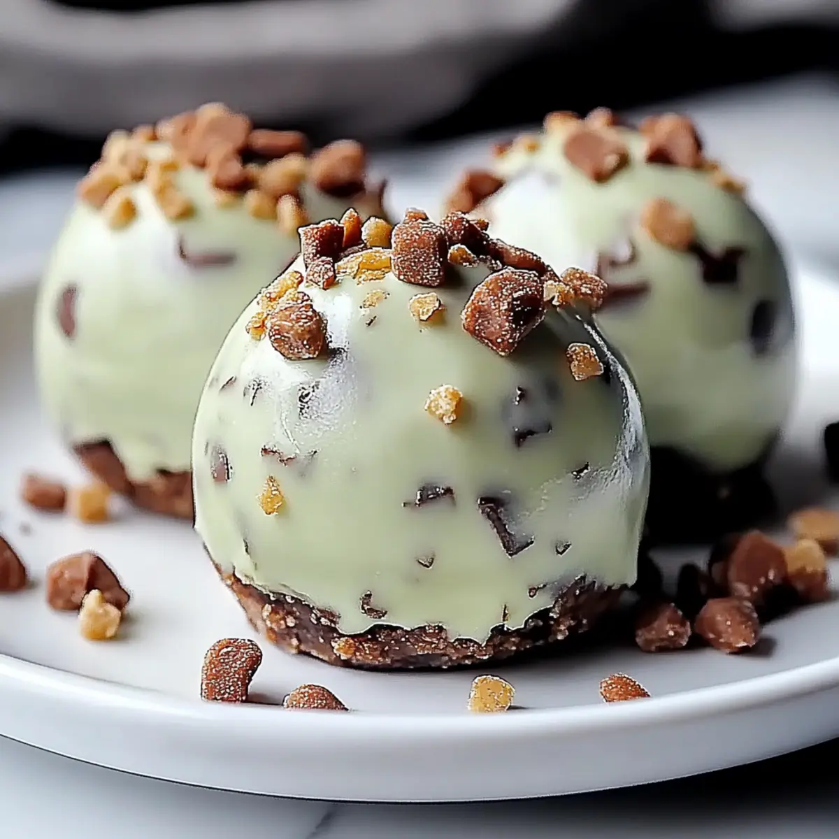 Mint Chocolate Chip Protein Balls