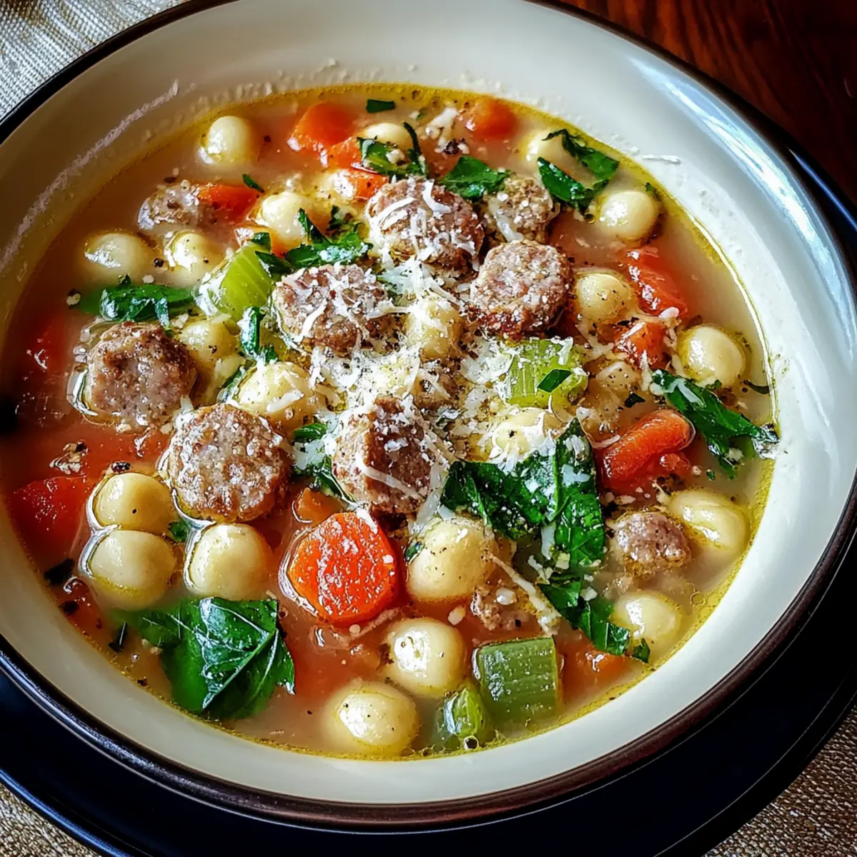 Parmesan Sausage Soup