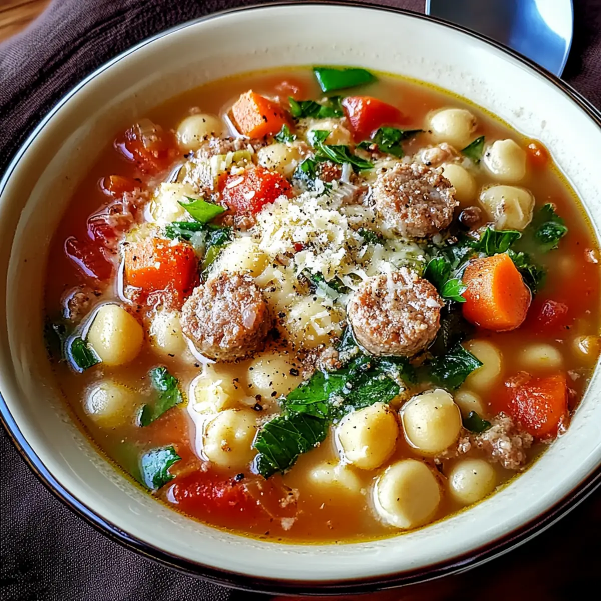 Parmesan Sausage Soup