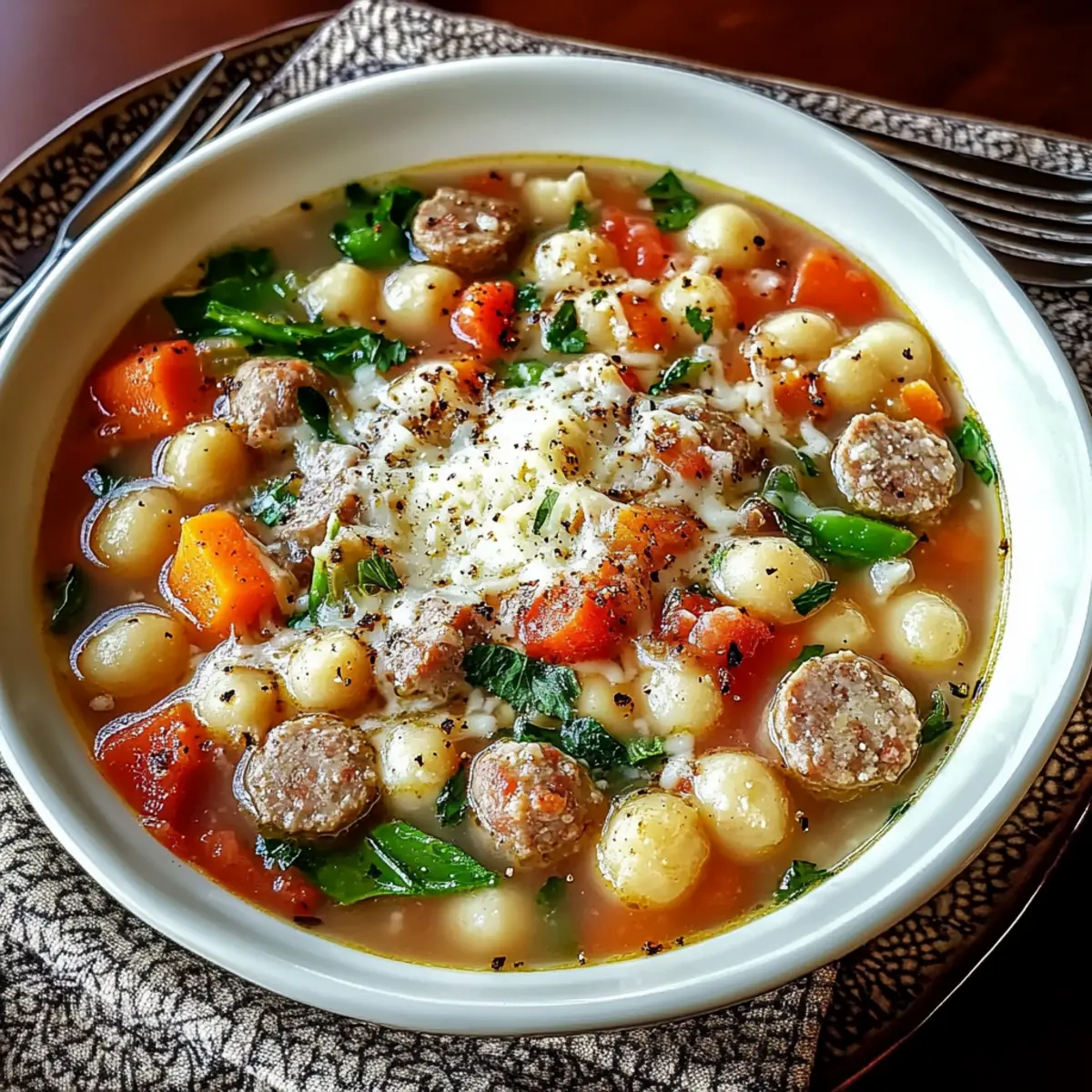 Parmesan Sausage Soup