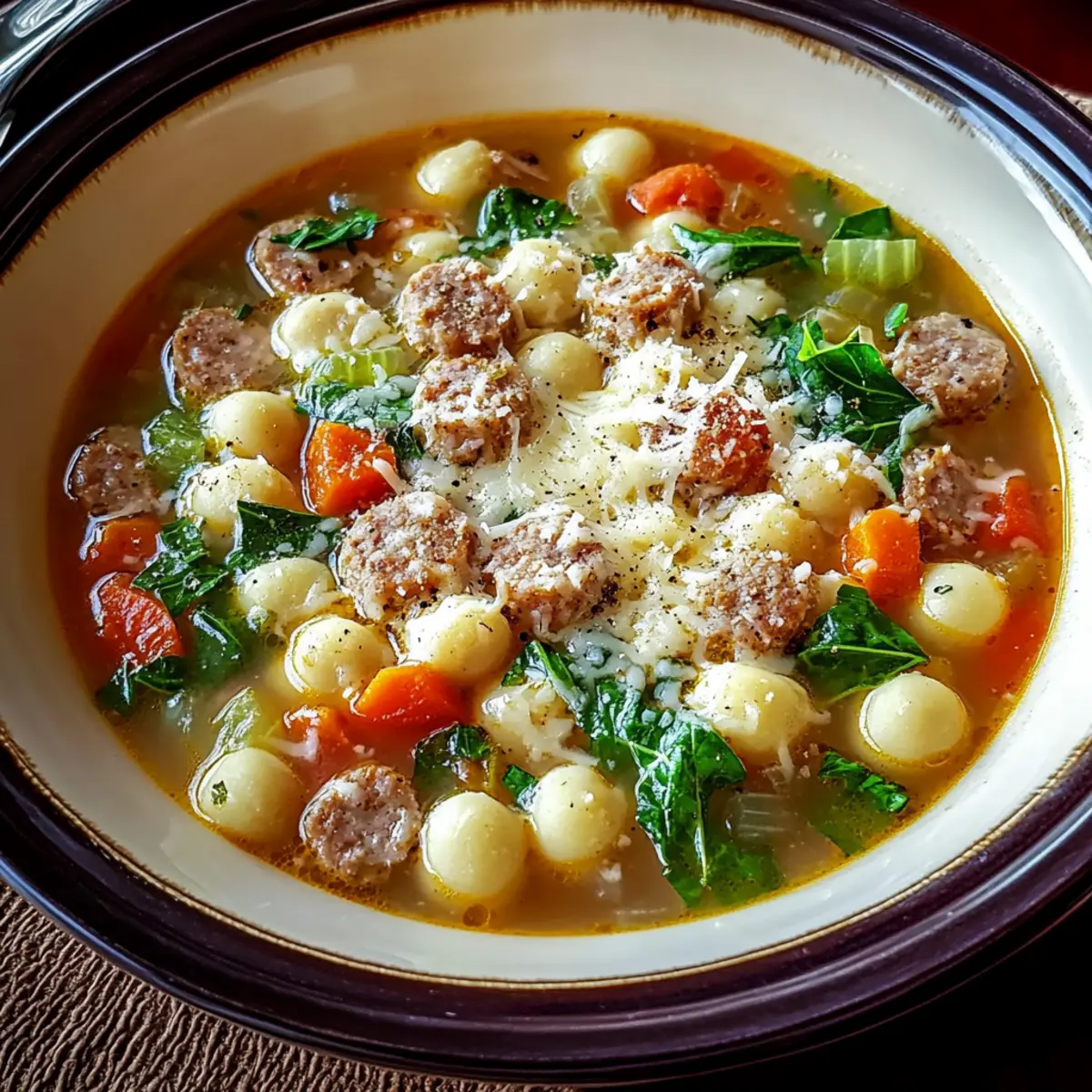 Parmesan Sausage Soup
