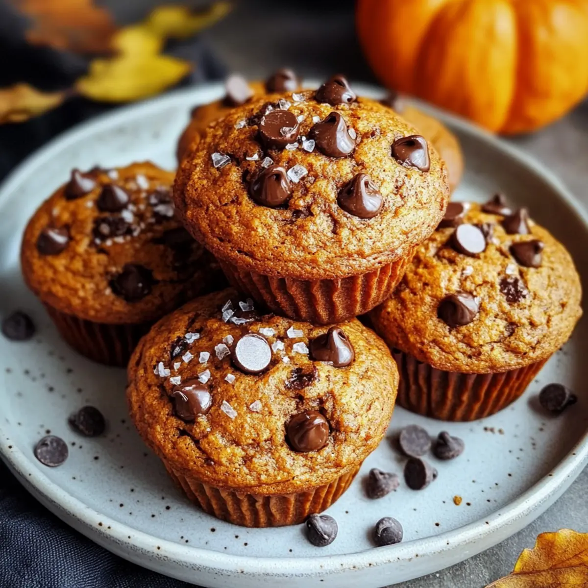 Pumpkin Chocolate Chip Muffins Gluten Free