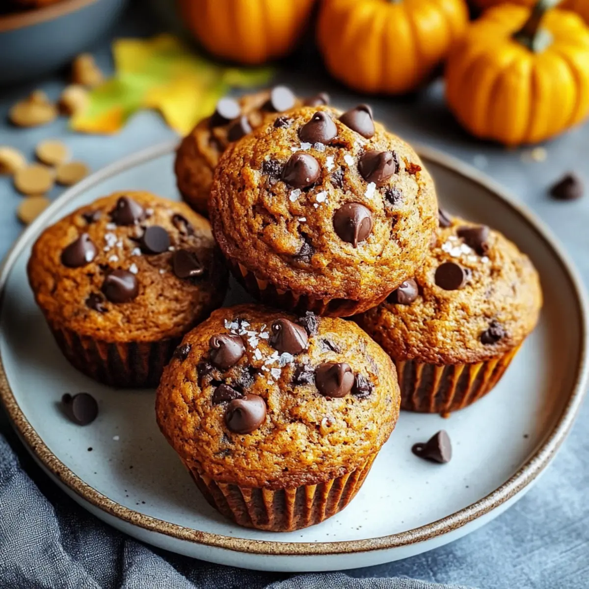 Pumpkin Chocolate Chip Muffins Gluten Free