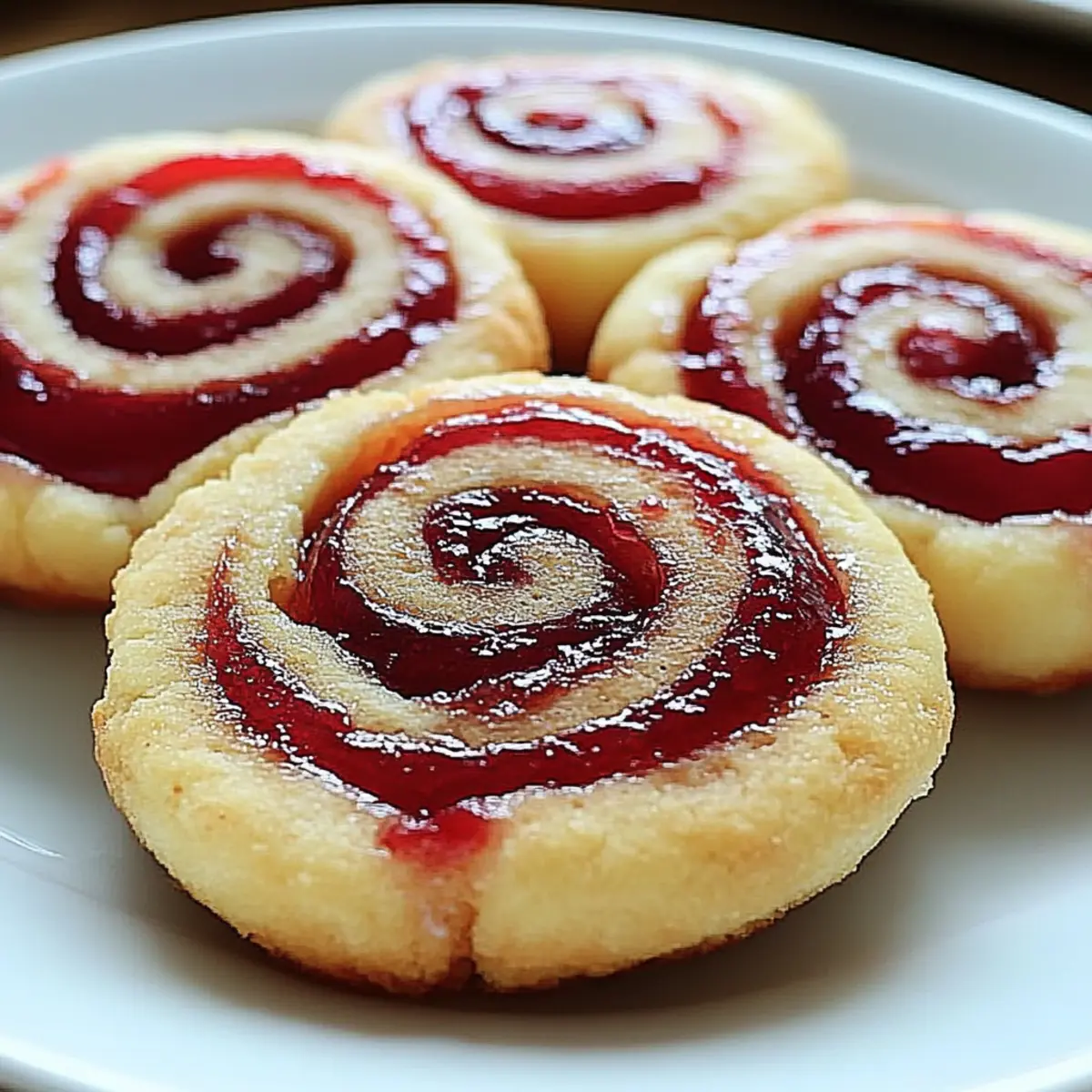 Raspberry Swirl Shortbread Cookies