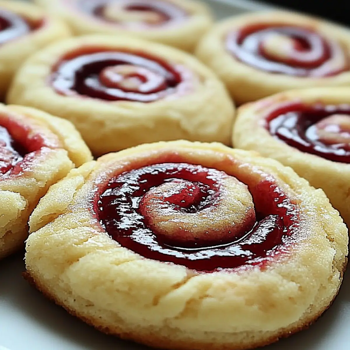 Raspberry Swirl Shortbread Cookies