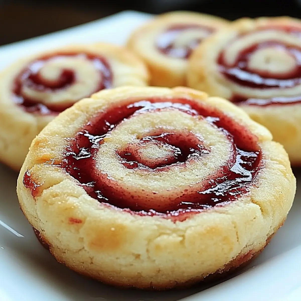 Raspberry Swirl Shortbread Cookies
