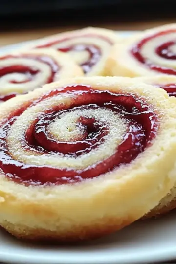 Raspberry Swirl Shortbread Cookies