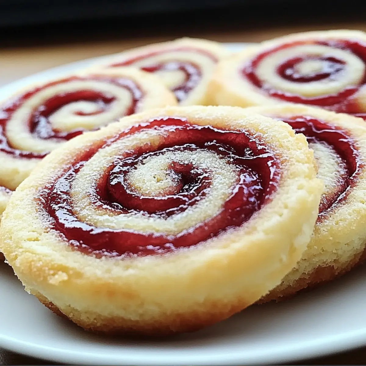 Raspberry Swirl Shortbread Cookies