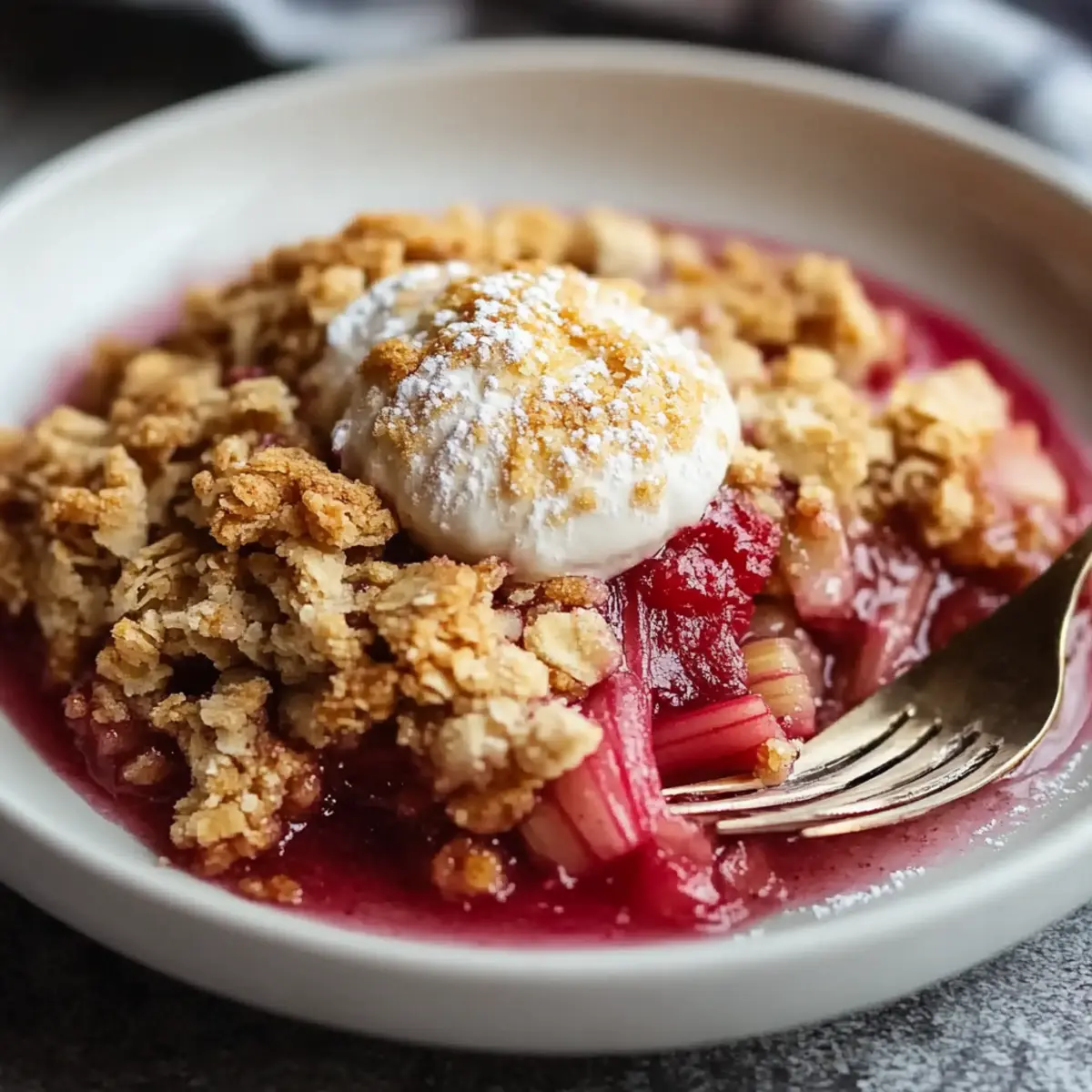 Rhubarb Crisp