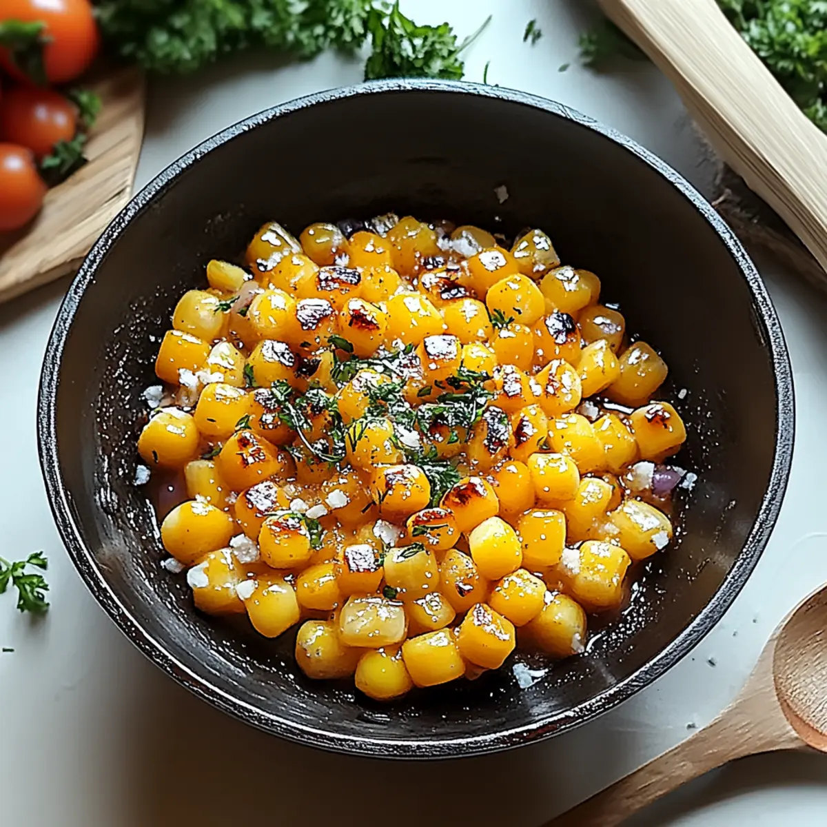 Skillet Corn with Honey Butter