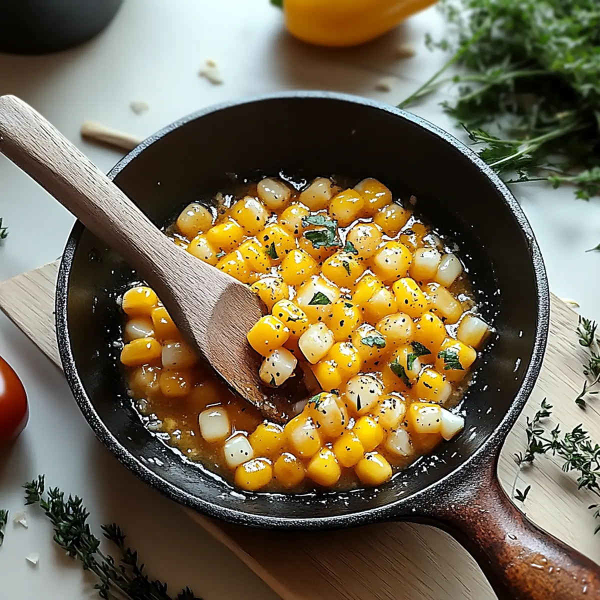 Skillet Corn with Honey Butter