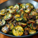 Skillet Zucchini and Mushrooms