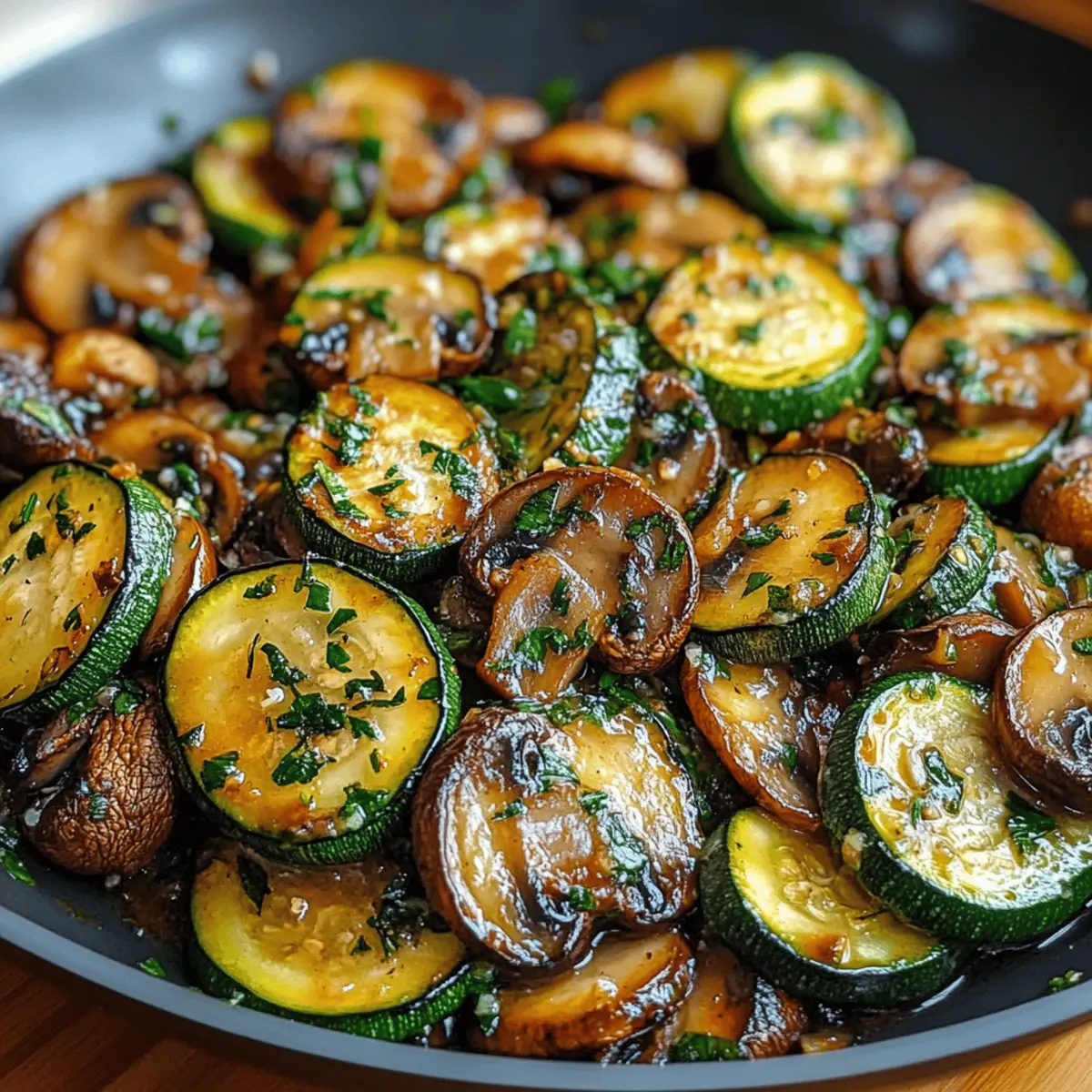 Skillet Zucchini and Mushrooms