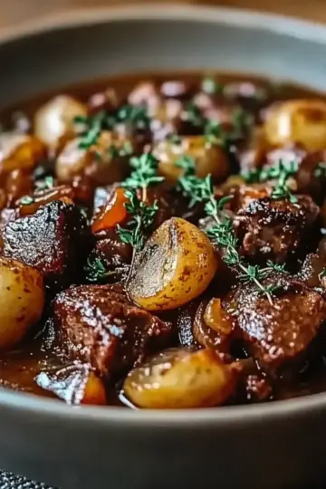 Slow-Cooked Beef Bourguignon