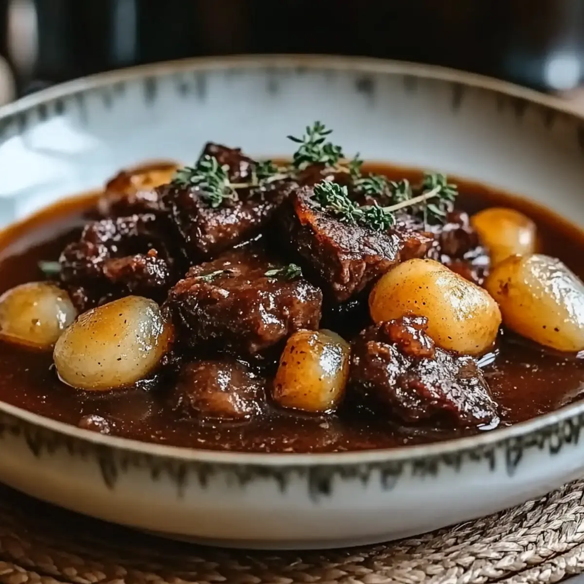 Slow-Cooked Beef Bourguignon