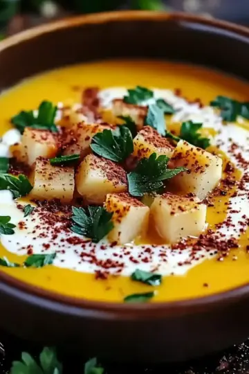 Spicy Butternut Squash Sweet Potato Soup