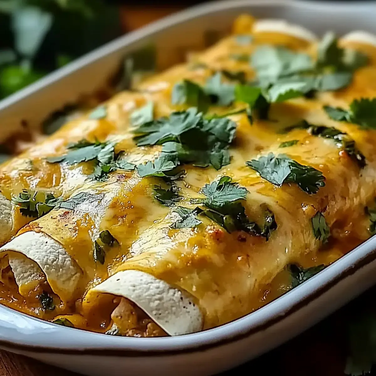 Spicy Hatch Chile Enchiladas