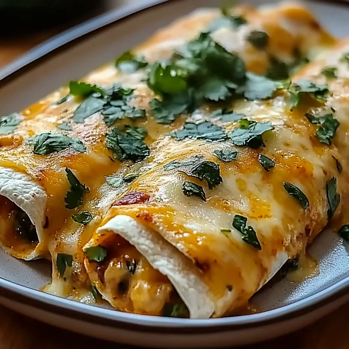 Spicy Hatch Chile Enchiladas