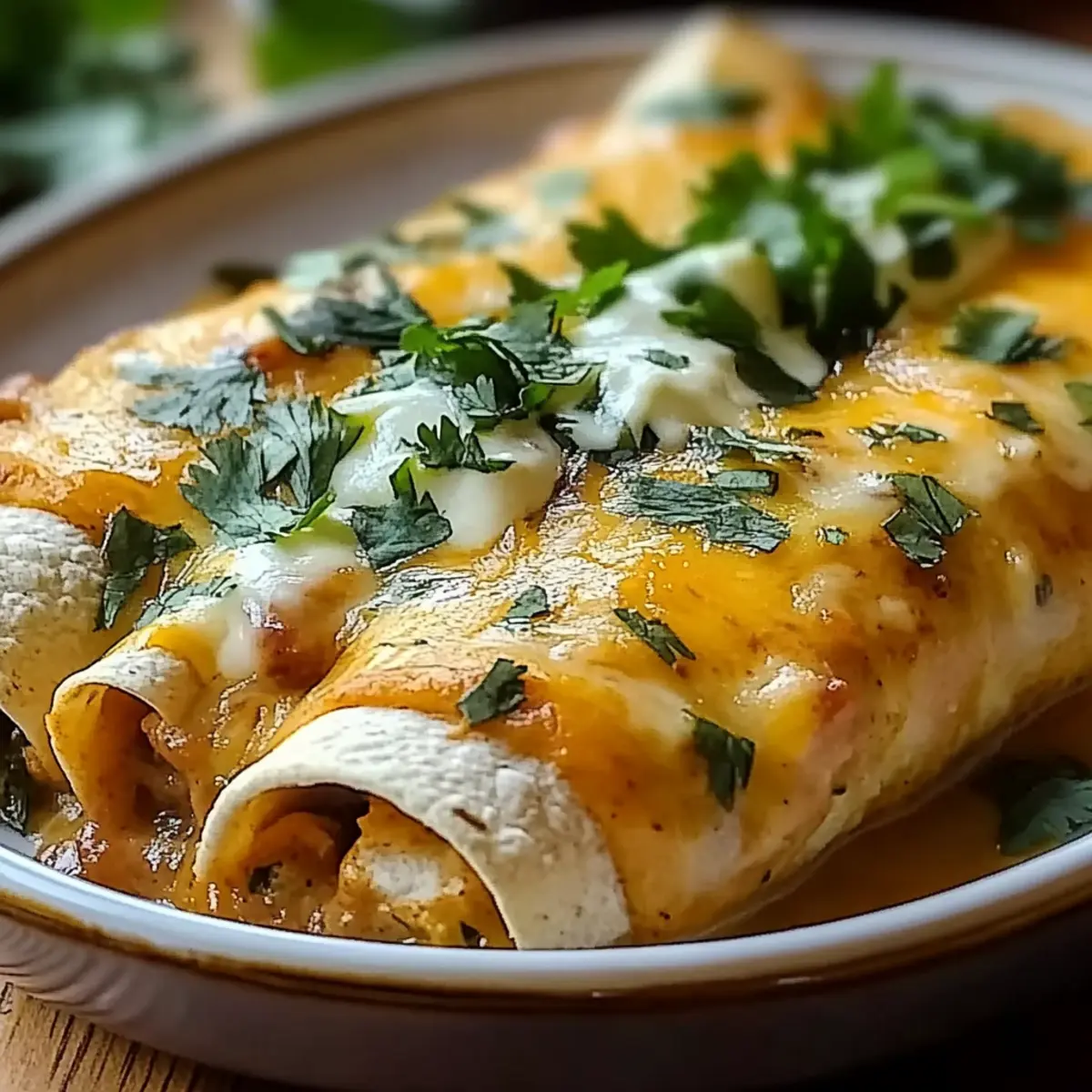 Spicy Hatch Chile Enchiladas