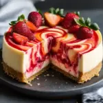 Strawberry Swirl Cheesecake