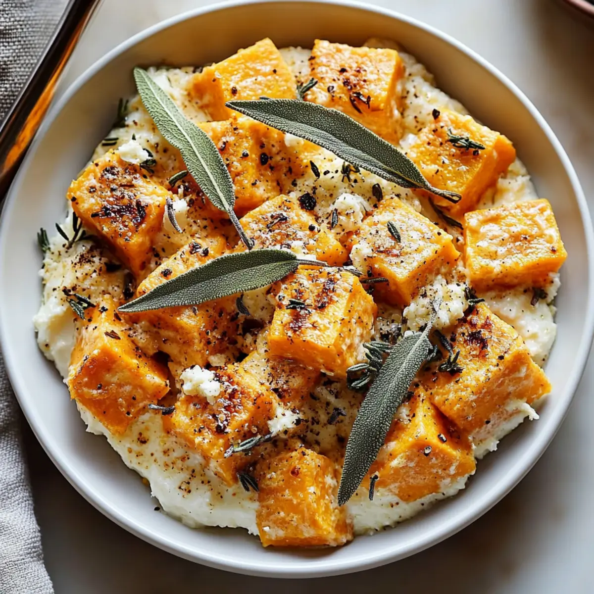 Sweet Potato Goat Cheese Sage