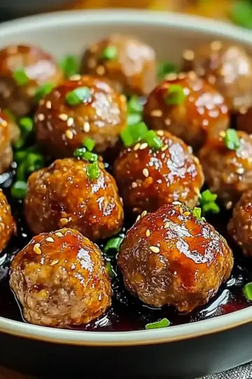 Sweet and Spicy Asian Turkey Meatballs