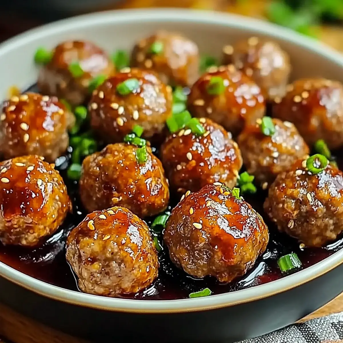 Sweet and Spicy Asian Turkey Meatballs