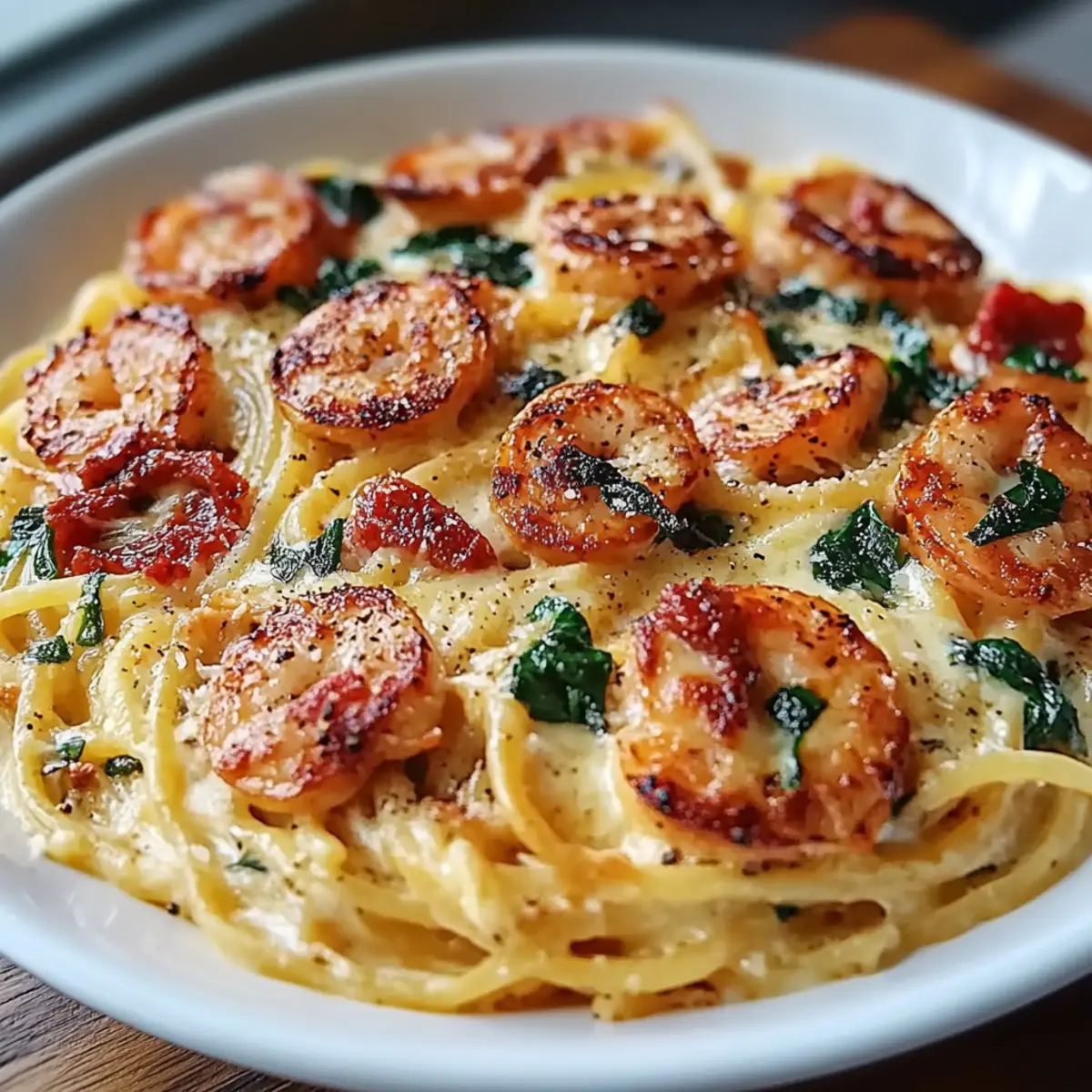 Tuscan Shrimp Pasta