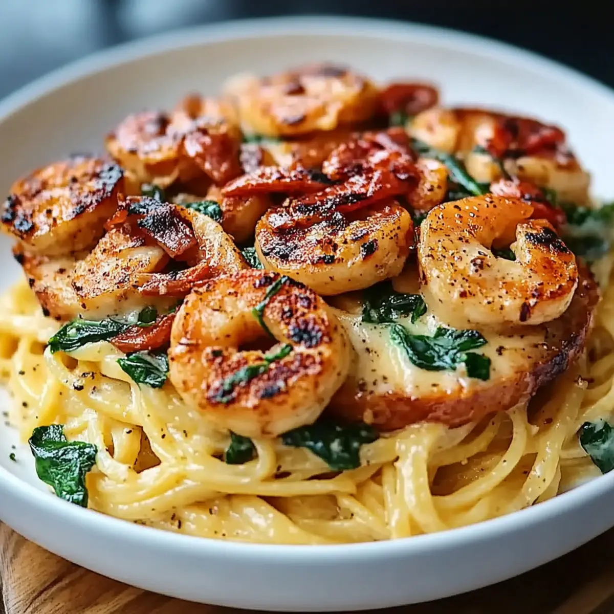 Tuscan Shrimp Pasta