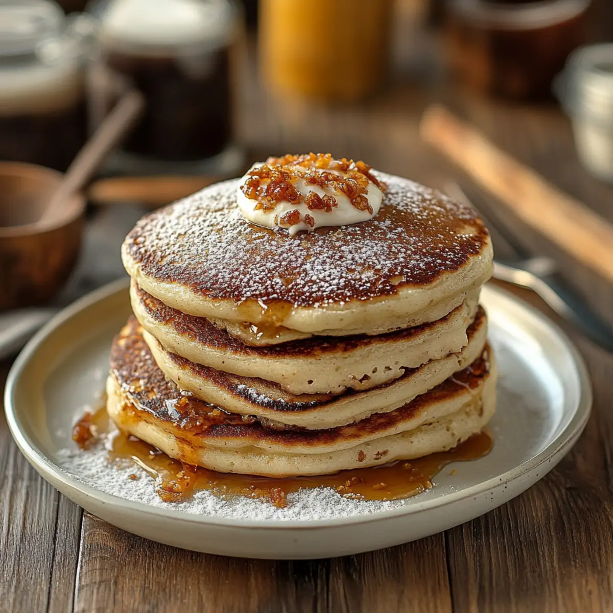 Vanilla Cinnamon Buttermilk Pancakes