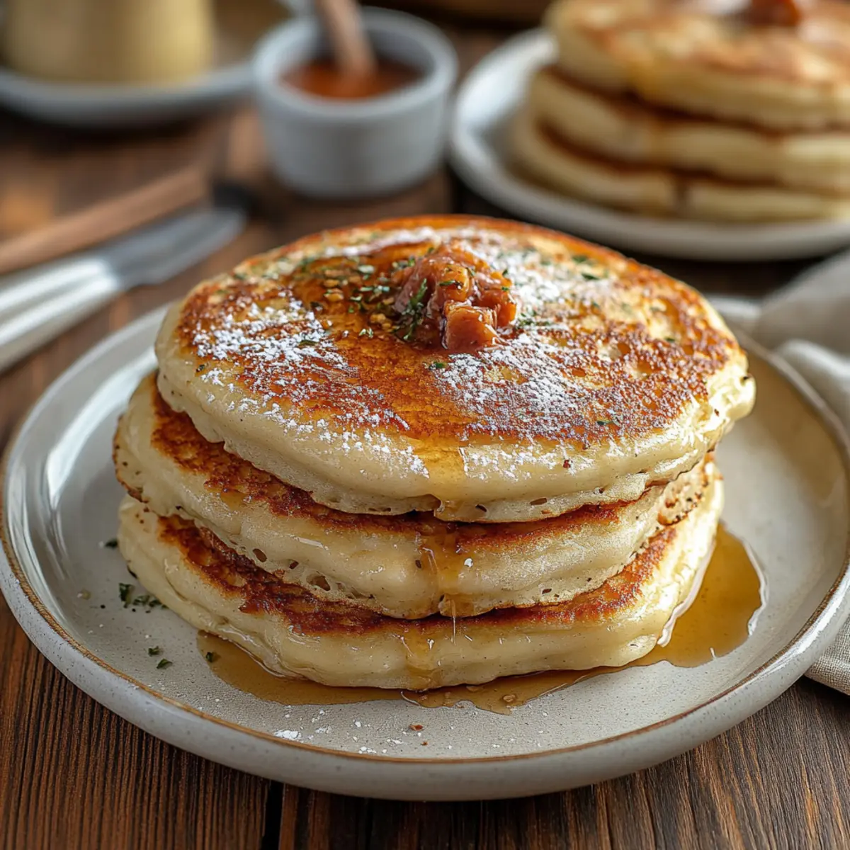 Vanilla Cinnamon Buttermilk Pancakes