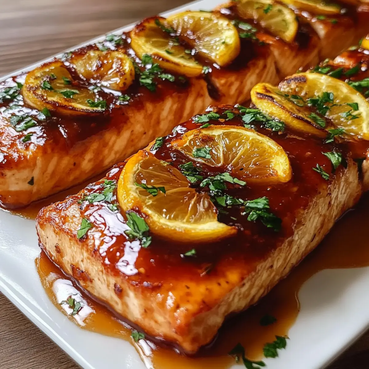 Baked Salmon with Maple Glaze